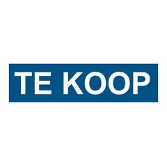Te Koop sticker