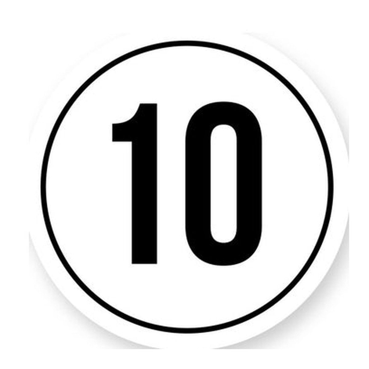 Tempo 10 sticker