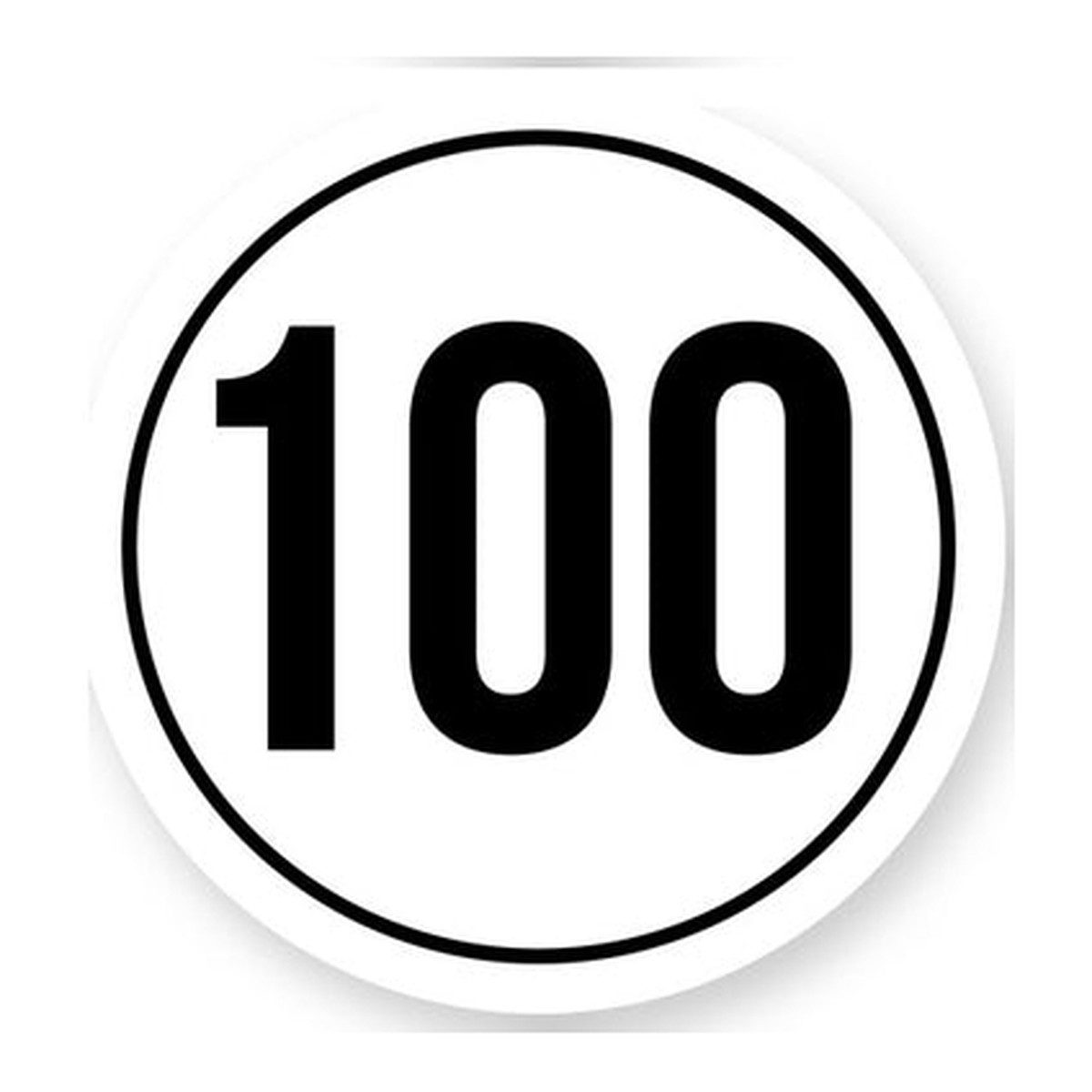 Tempo 100 sticker