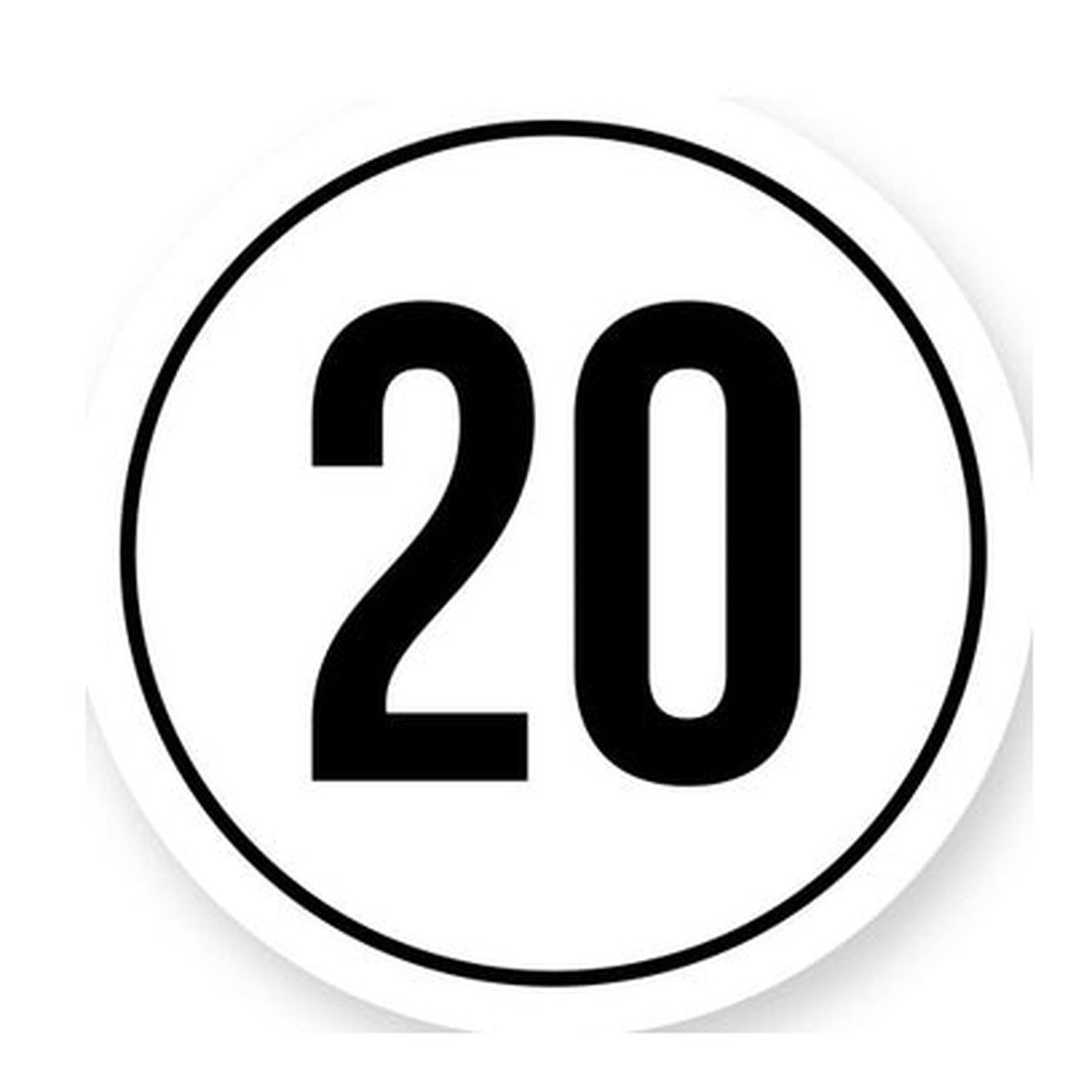 Tempo 20 sticker