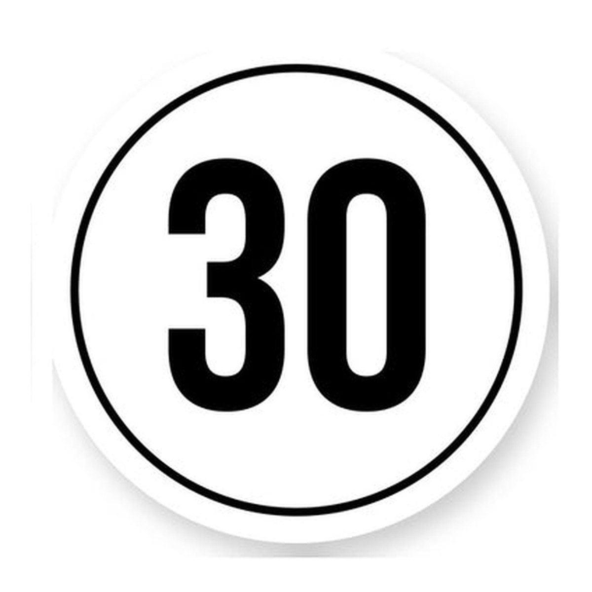 Tempo 30 sticker