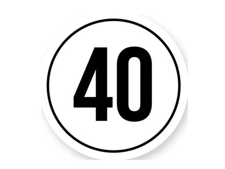 Tempo 40 sticker