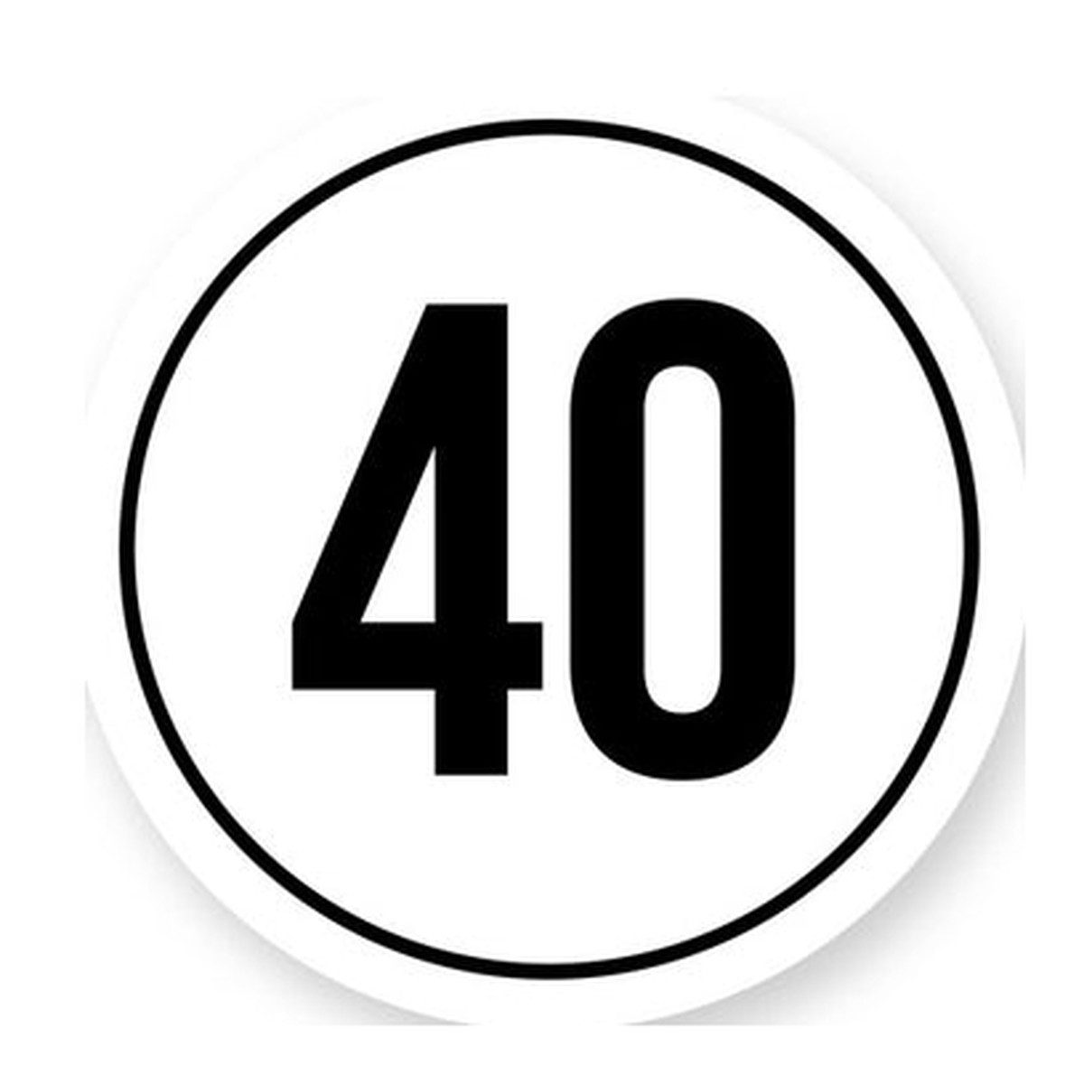 Tempo 40 sticker