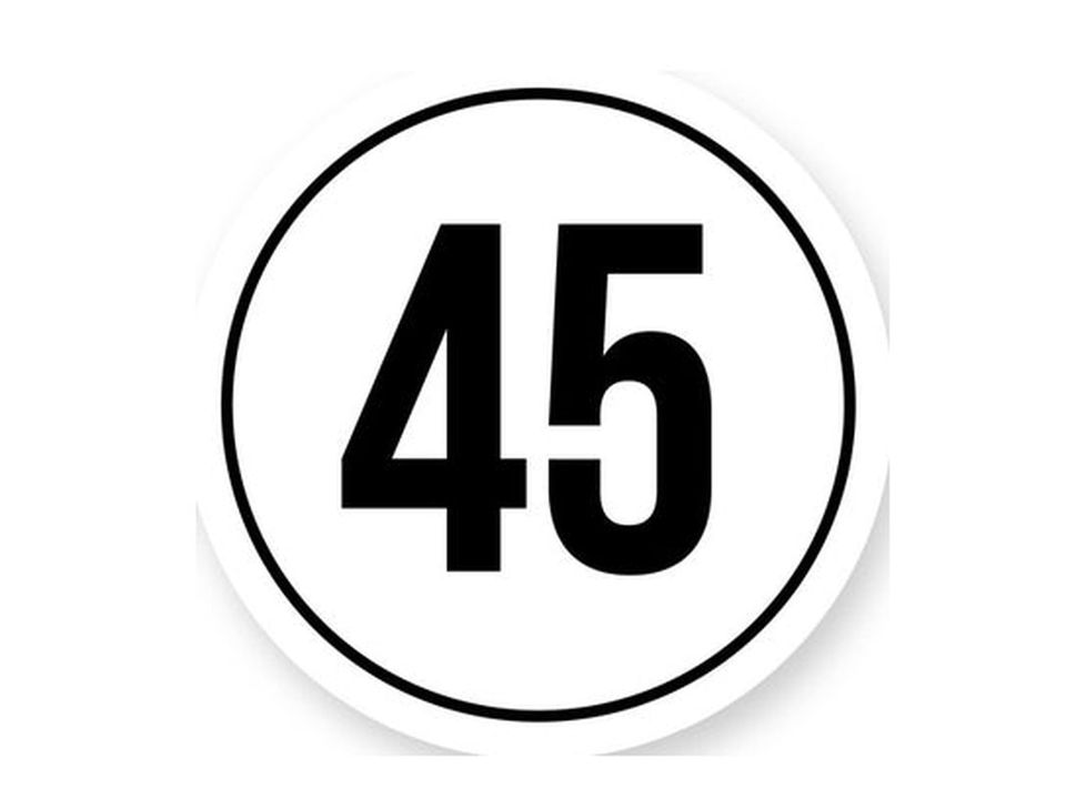 Tempo 45 sticker