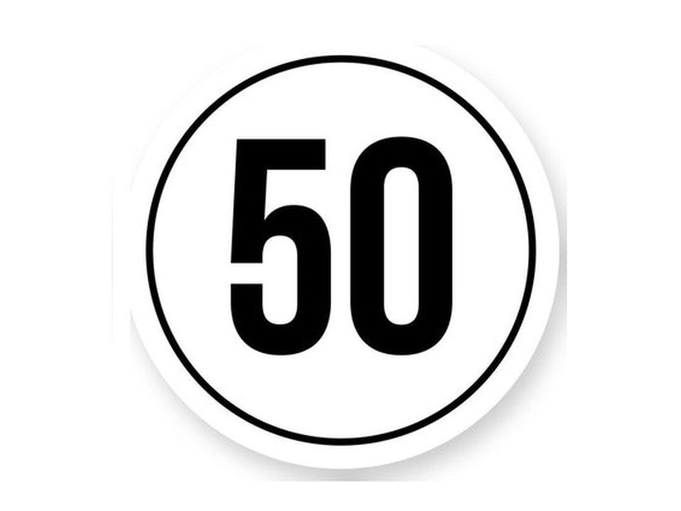 Tempo 50 sticker