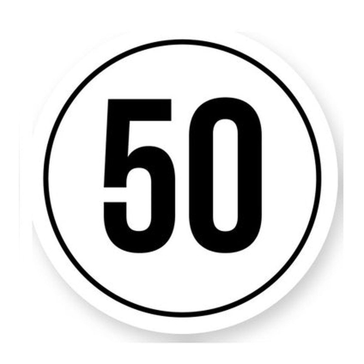 Tempo 50 sticker