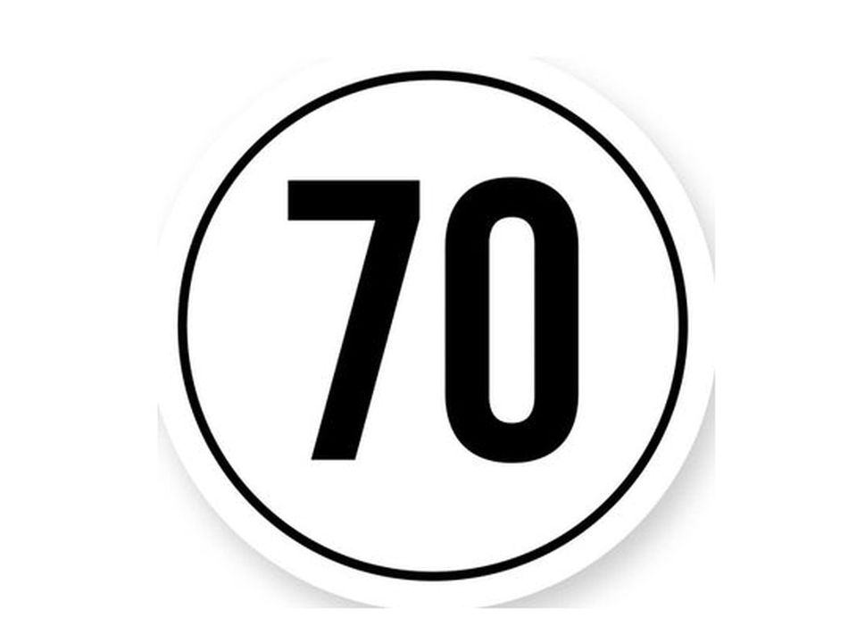 Tempo 70 sticker