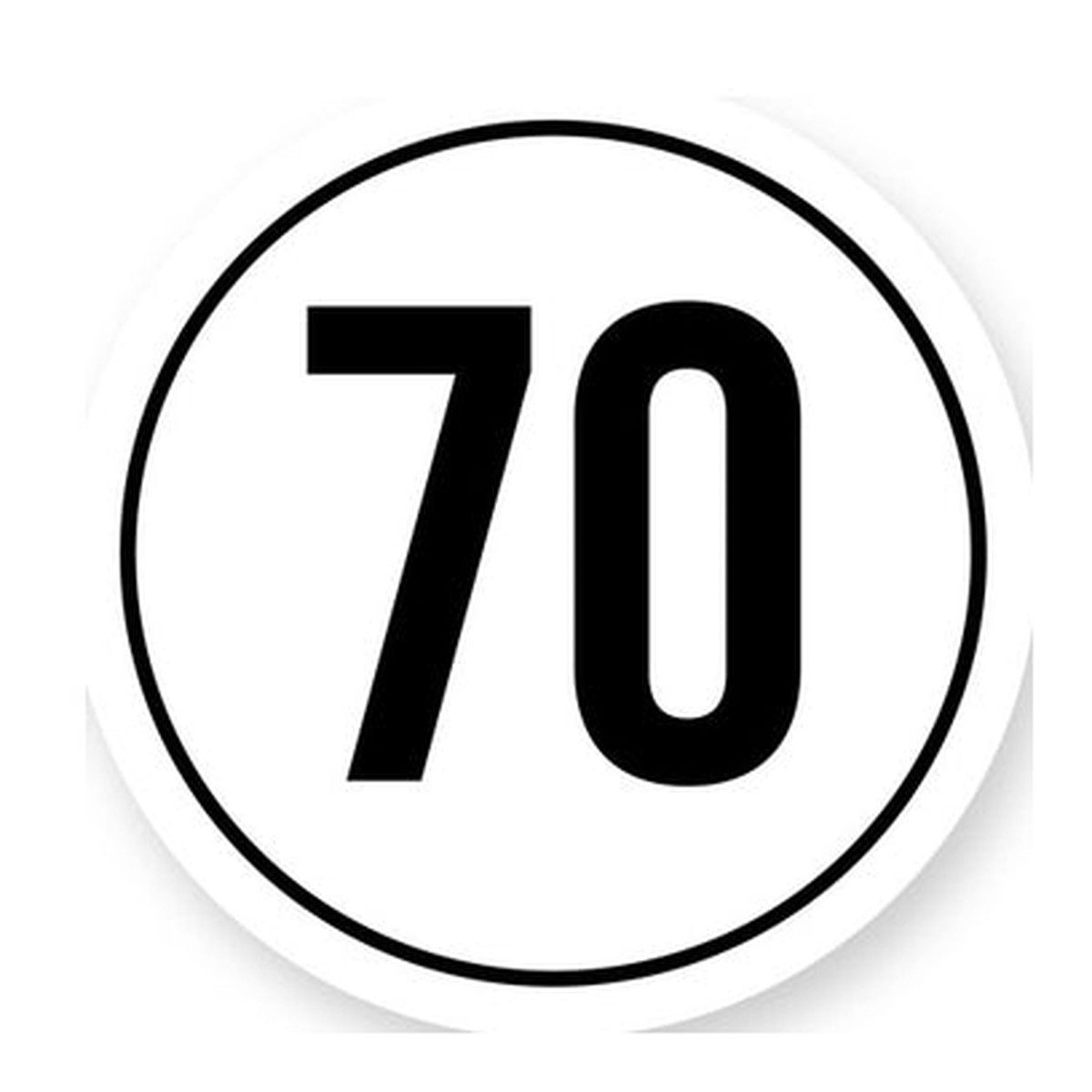 Tempo 70 sticker