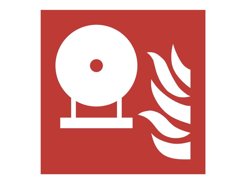 Vaste brandblusser sticker
