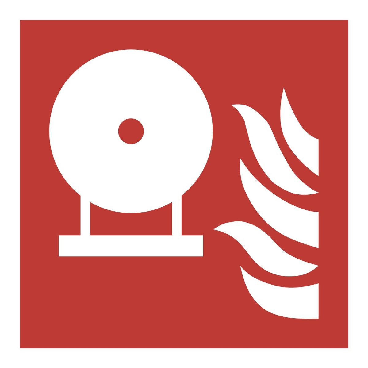Vaste brandblusser sticker (ISO 7010 F013)