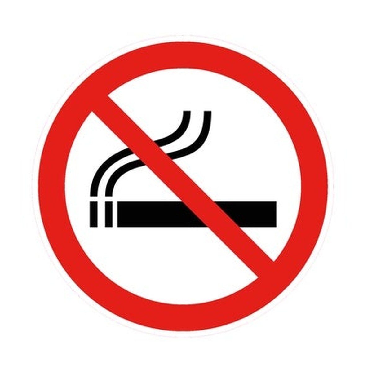 Verboden te Roken Stickers (ISO 7010 P002)