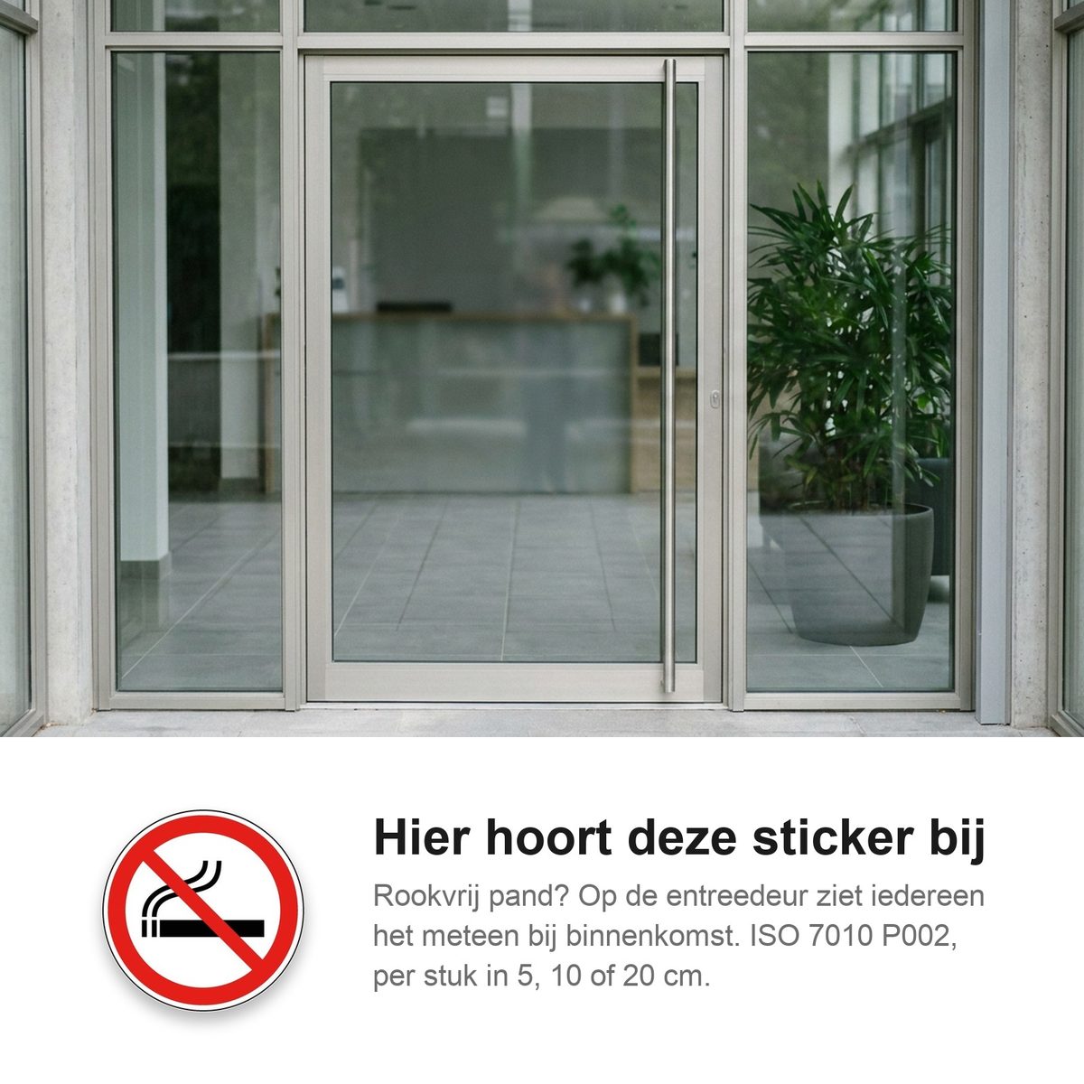 Verboden te Roken Stickers in gebruik