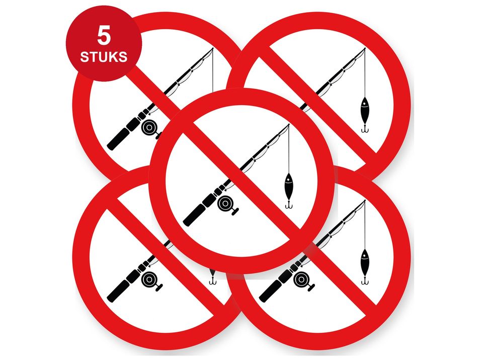 Verboden te vissen sticker, foto 2