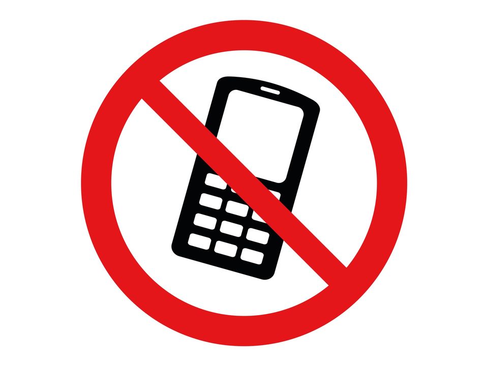 Verboden telefoon te gebruiken sticker