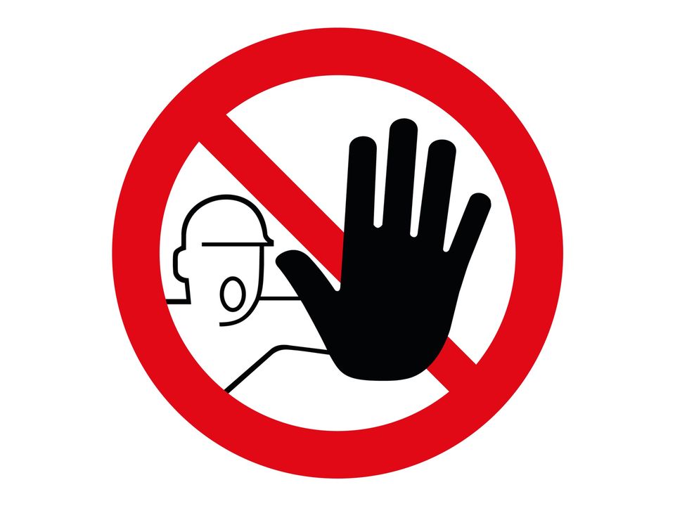 Verboden Toegang Sticker