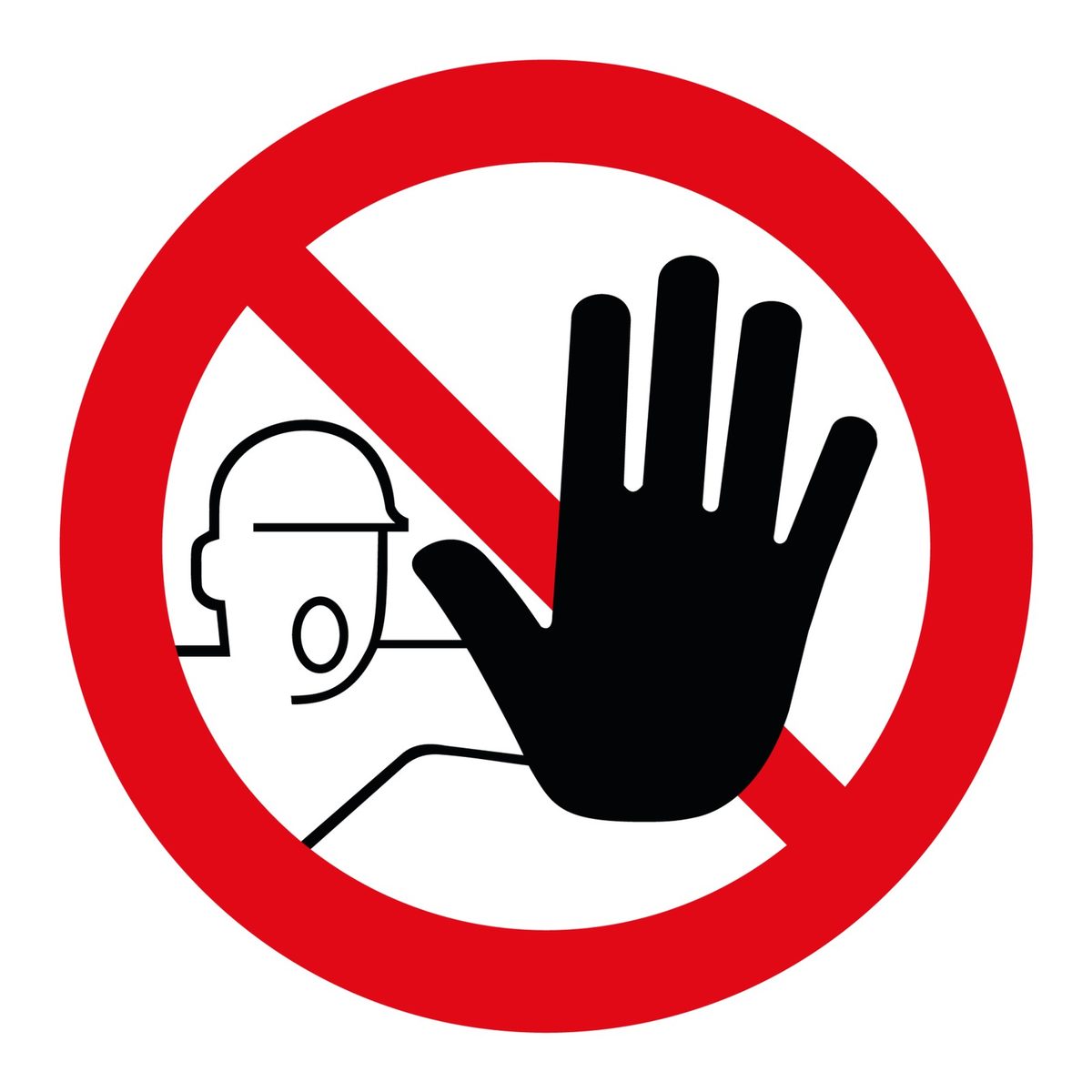 Verboden Toegang Sticker