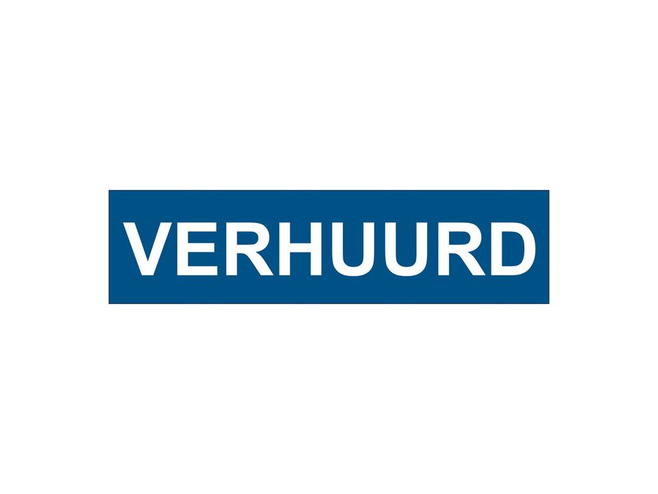 Verhuurd sticker