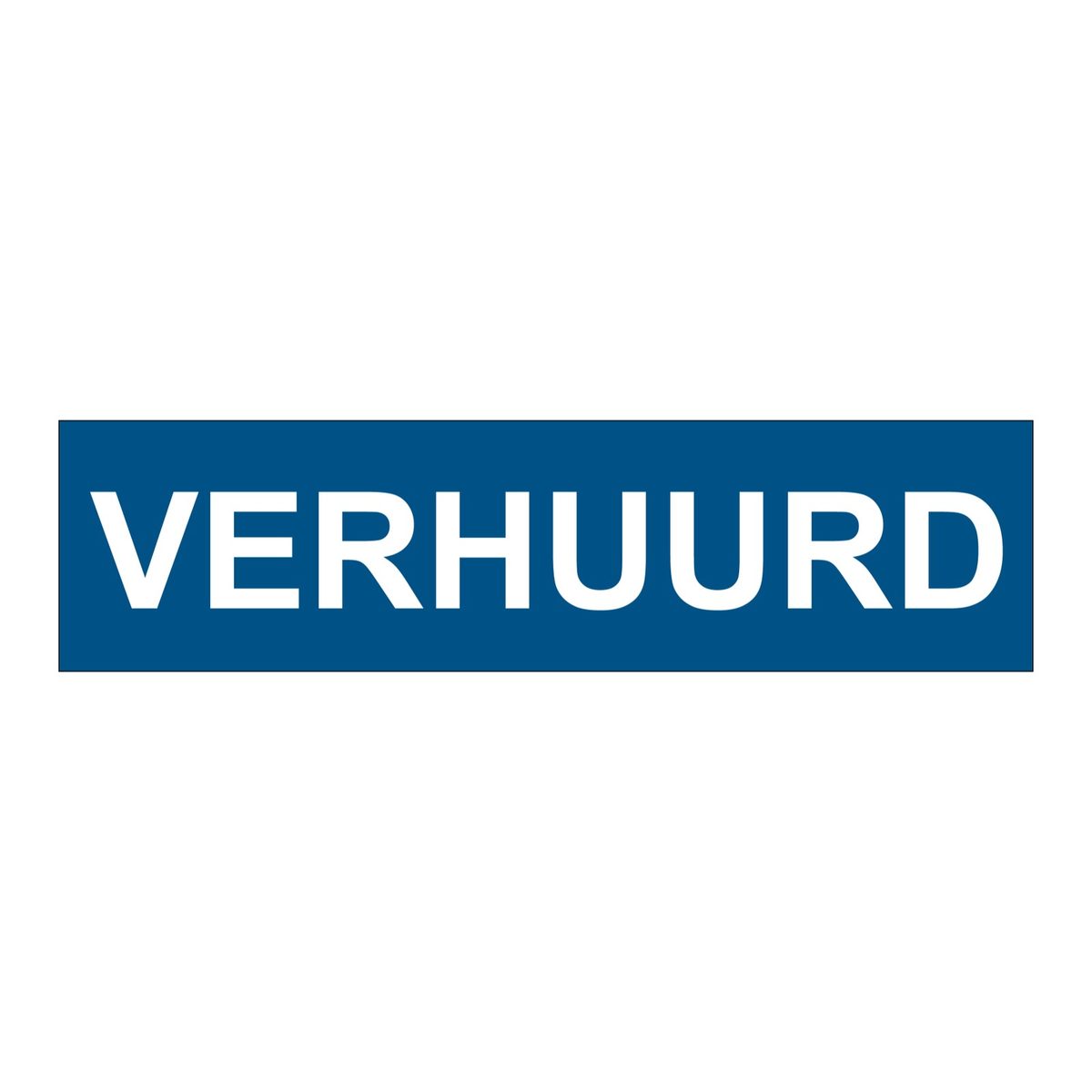 Verhuurd sticker