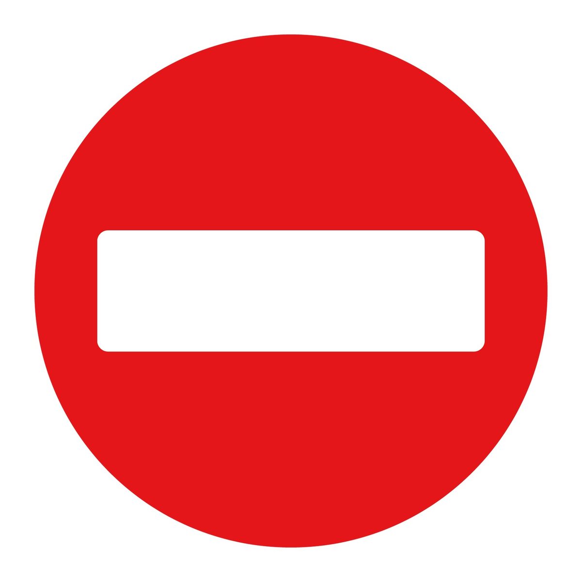 Verkeersbord eenrichtingverkeer sticker