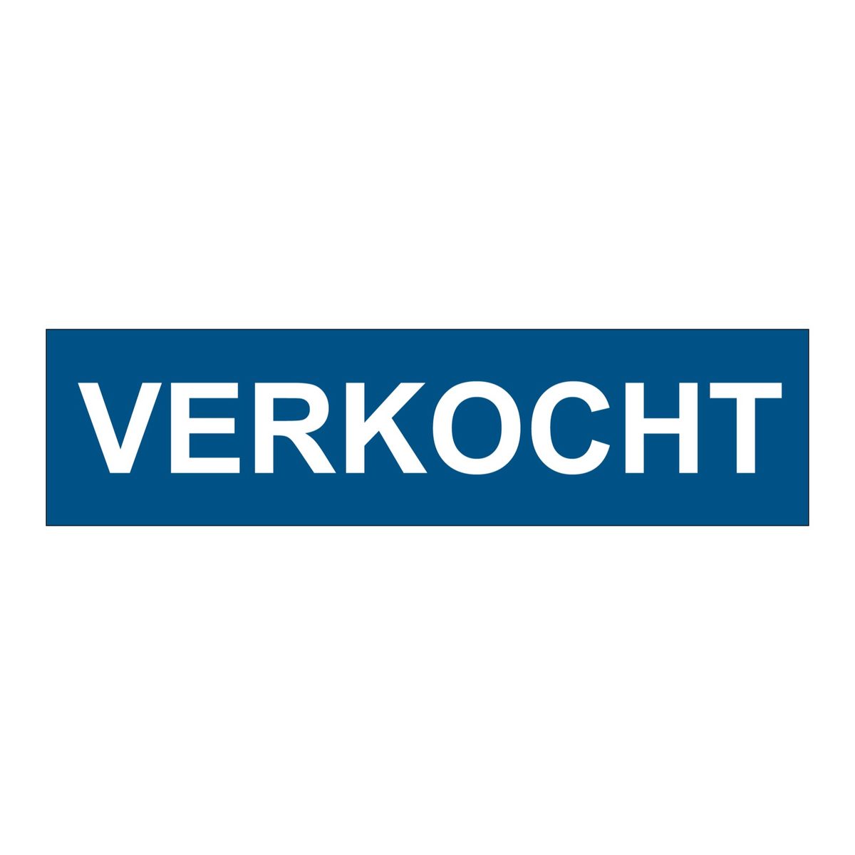 Verkocht sticker