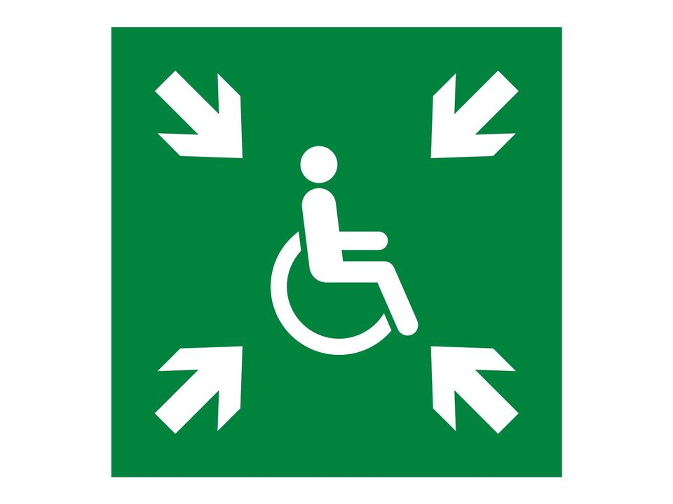 Verzamelplaats gehandicapten sticker