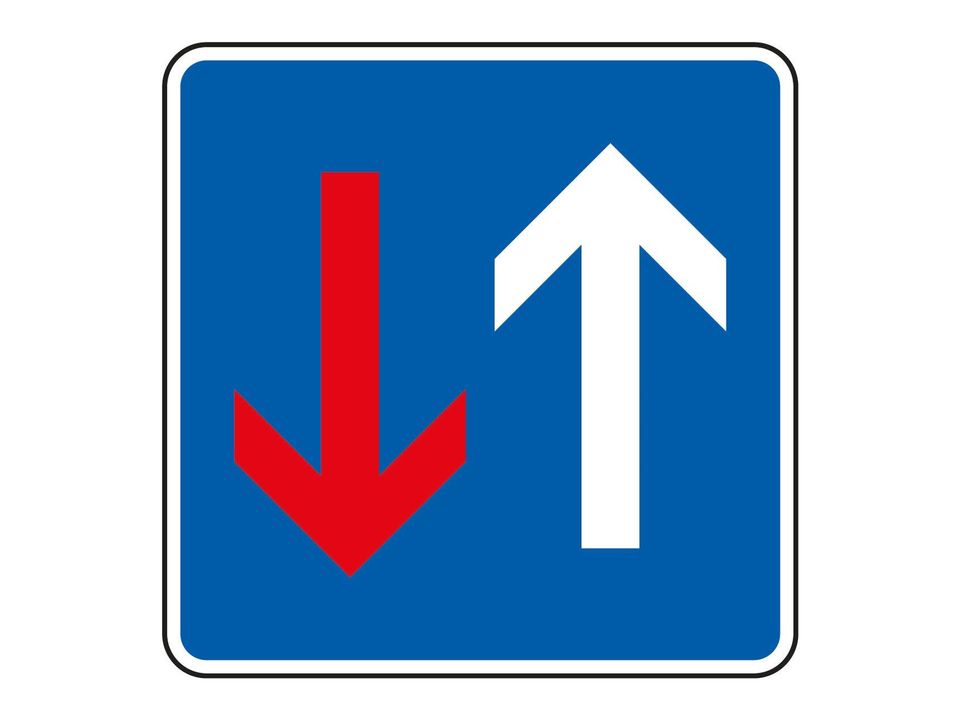 Voorrang Sticker vierkant