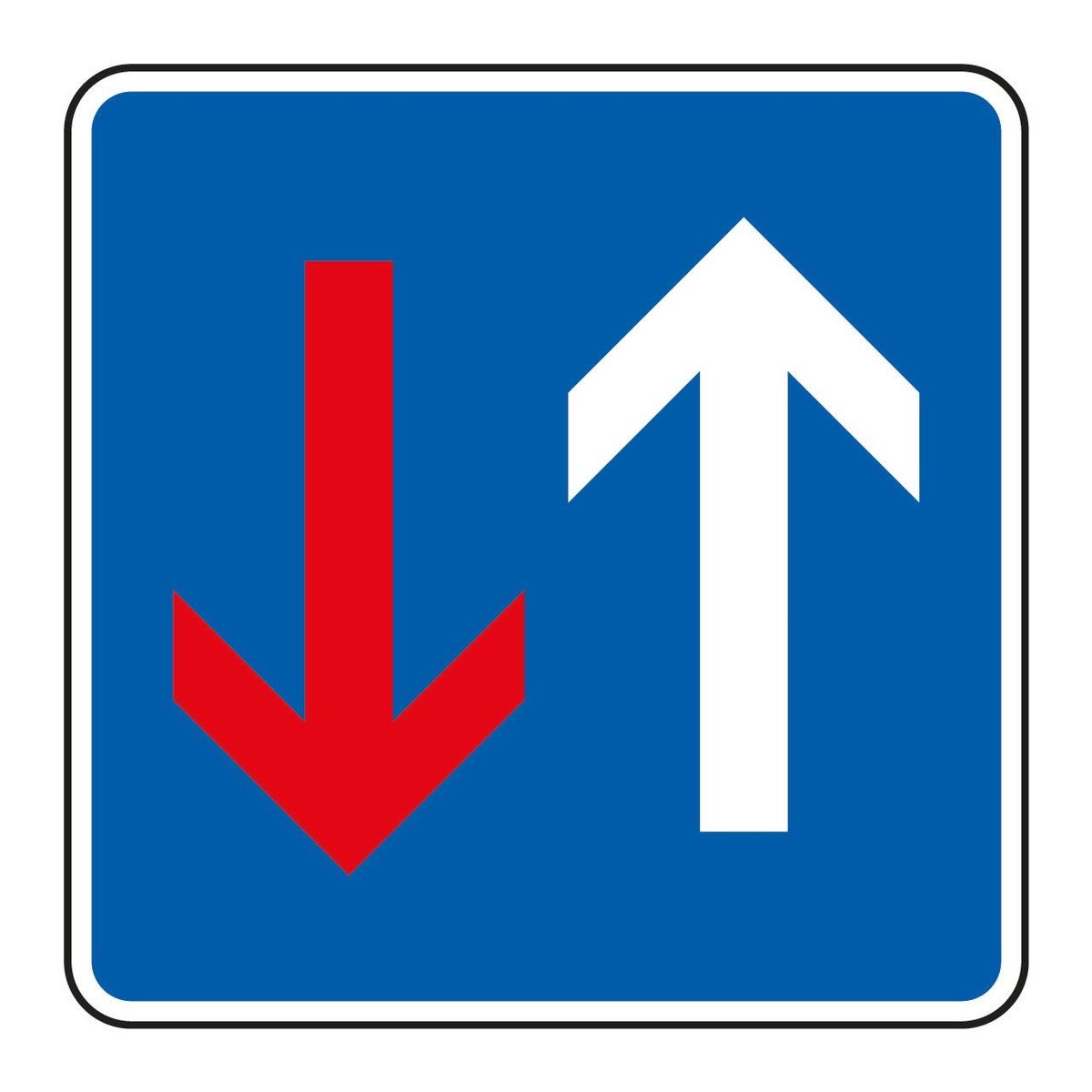 Voorrang Sticker vierkant