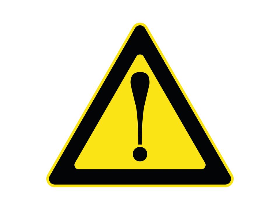 Waarschuwingssticker algemeen