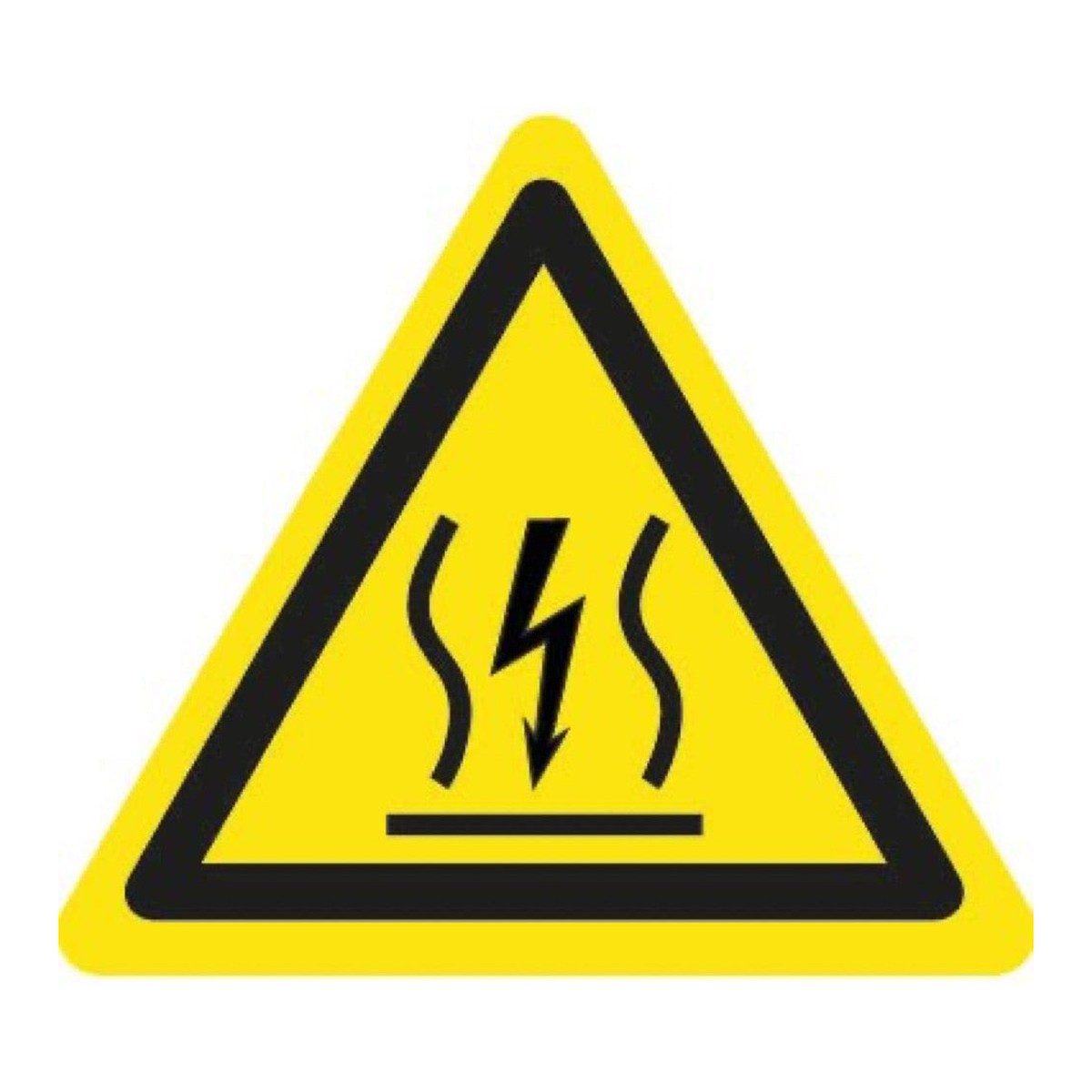 Waarschuwingssticker elektrische vloerverwarming