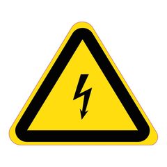 Waarschuwingssticker gevaarlijke elektrische spanning