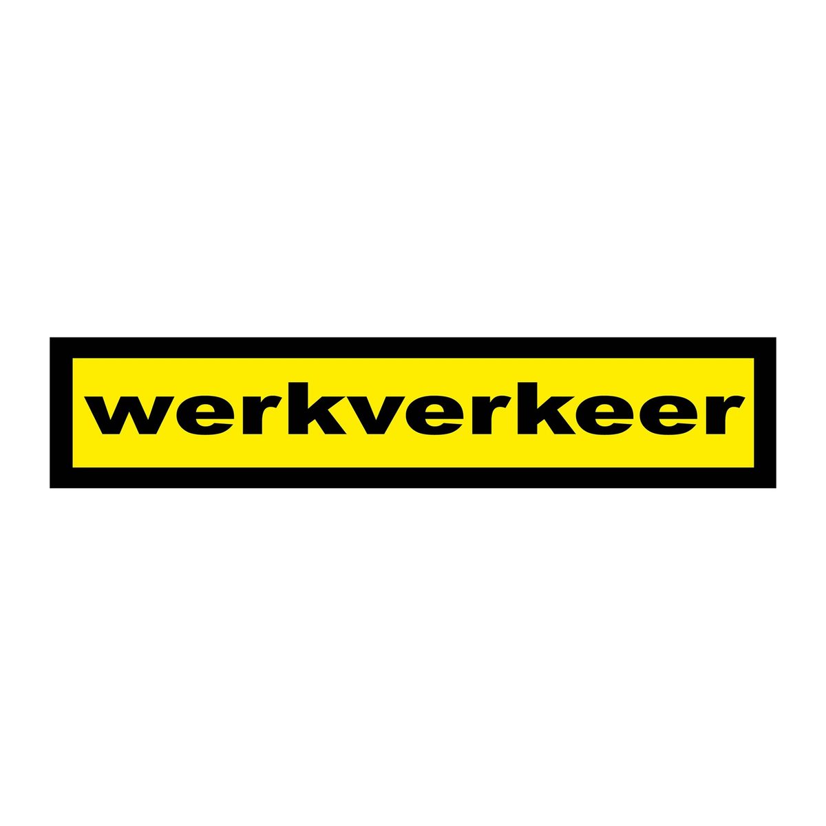 Werkverkeer sticker