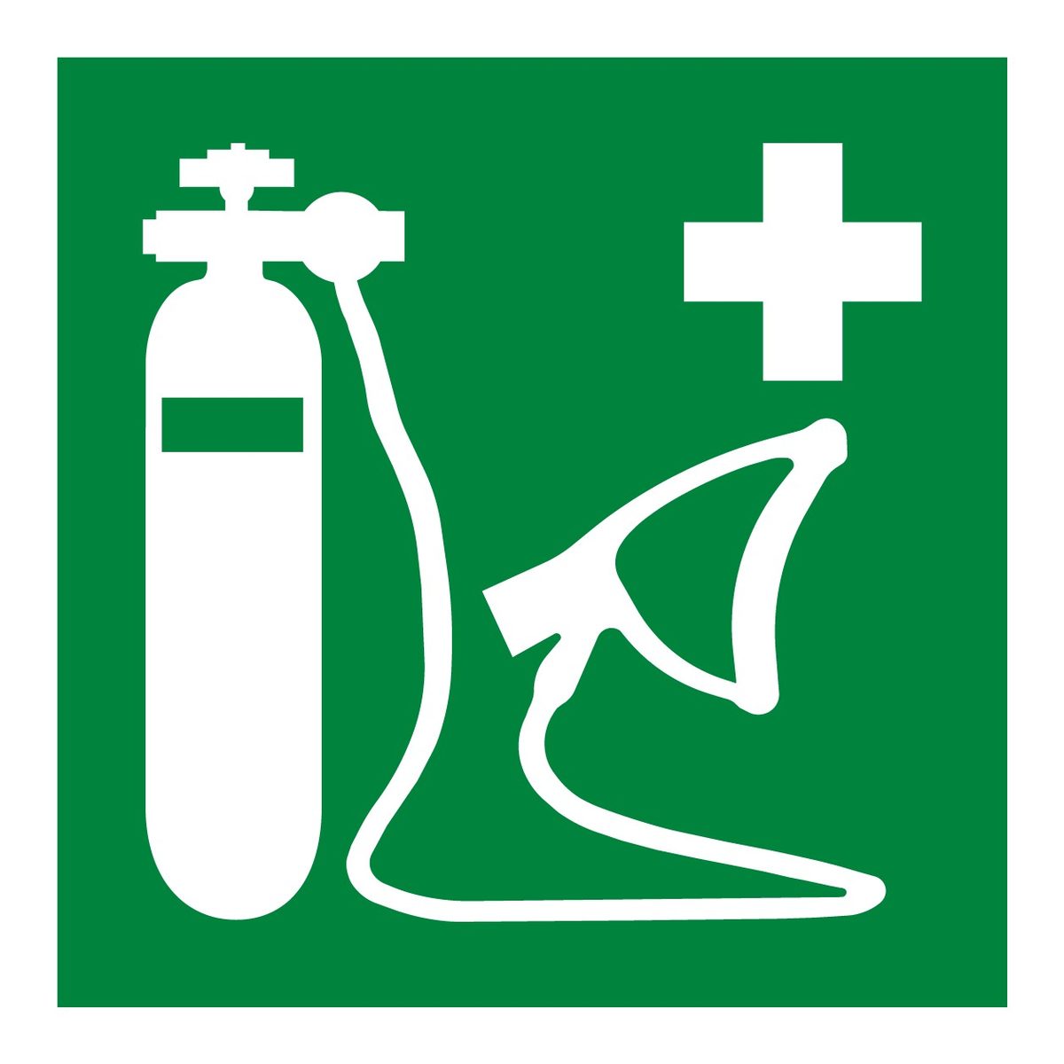 Zuurstofmasker sticker (ISO 7010 E028)